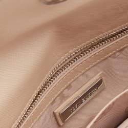 Tory Burch Beige Saffiano Leather Diana Clutch