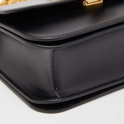 Pre Owned Tory Burch Black Leather Small Convertible Eleanor Shoulder Bag 