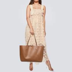 Pre Owned Tory Burch Brown Leather Blake Tote