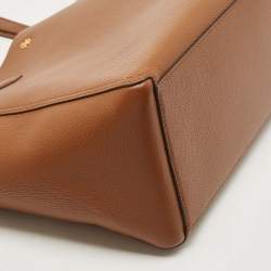 Pre Owned Tory Burch Brown Leather Blake Tote