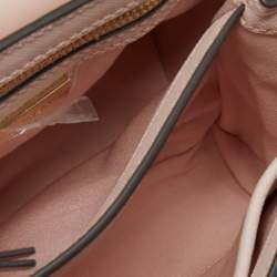 Pre Owned Tory Burch Pink Saffiano Leather Small Robinson Top Handle Bag