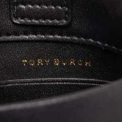 Pre Owned Tory Burch Black Leather Mini Ella Bio Tote