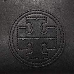 Pre Owned Tory Burch Black Leather Mini Ella Bio Tote
