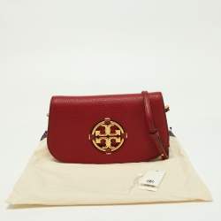 Pre Owned Tory Burch Red Leather Small Miller Shoulder Bag