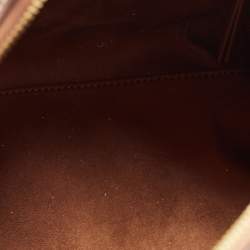 Pre Owned Tory Burch Brown Leather Barrel Bag