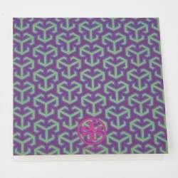 Pre Owned Tory Burch Black Croc Embossed Leather and Suede Small Lee Radziwill Bag