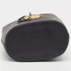 Pre Owned Tory Burch Black Leather Miller Bucket Bag