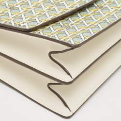 Pre Owned Tory Burch Multicolor Leather Printed Robinson Shoulder Bag