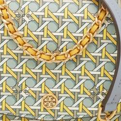 Pre Owned Tory Burch Multicolor Leather Printed Robinson Shoulder Bag