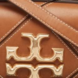 Pre Owned Tory Burch Brown Leather Small Eleanor Shoulder Bag
