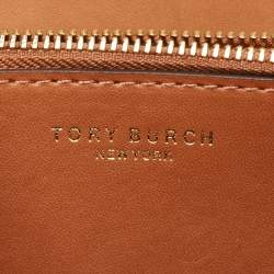 Pre Owned Tory Burch Brown Leather Small Eleanor Shoulder Bag