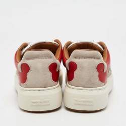 Tory Burch Multicolor T Monogram Canvas and Leather Ladybug Sneakers Size 38.5
