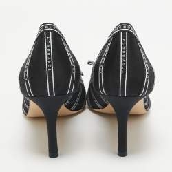 Pre Owned Tory Burch Navy Blue Mesh and Ribbon Penelope Pumps Size 39