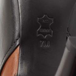 Tory Burch Black/Brown Leather Ankle Length Boots Size 37.5