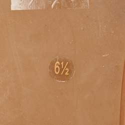 Pre Owned Tory Burch Two Tone Leather Flat Sandals Size 37