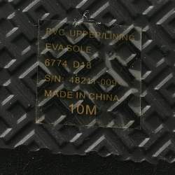 Pre Owned Tory Burch Black Rubber Cut-Out Wedge Flip Flops Size 40