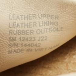 Pre Owned Tory Burch Ines Size 35 Cream Leather Espadrille Flats