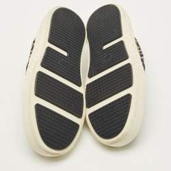 مملوكة مسبقًا Tory Burch Ladybug Size 38.5 Navy Blue/Cream Canvas and Leather Lace Up Sneakers