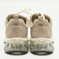 Pre Owned Tory Burch Good Luck Size 39.5 Multicolor Mesh and Suede Low Top Sneakers