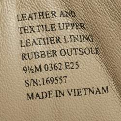 Pre Owned Tory Burch Good Luck Size 39.5 Multicolor Mesh and Suede Low Top Sneakers