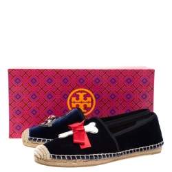 مملوكة مسبقًا حذاء إسبادريلزتوري برش باركلي قطيفة أزرق مقاس 39