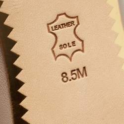 Pre Owned Tory Burch Grey Leather Benton Ballet Flats Size 39