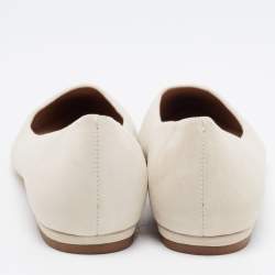 Pre Owned Tory Burch Beige/Yellow Suede Ballet Flats Size 38.5