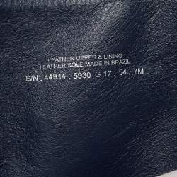 Pre Owned Tory Burch Navy Blue Suede Knee Length Boots Size 37