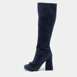 Tory burch shop navy boots