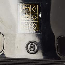 Pre Owned Tory Burch Black Rubber Studded Thong Flats Size 38.5