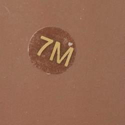 Pre Owned Tory Burch Brown Leather Everly Flat Slides Size 37.5