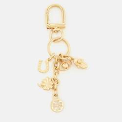 Tory Burch Gold Tone Key Ring