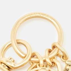 Tory Burch Gold Tone Key Ring
