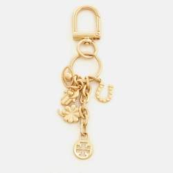 Tory Burch Gold Tone Key Ring