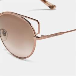 Pre Owned Tory Burch Bronze Gradient TY 6064 Frame Cat Eye Sunglasses