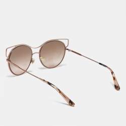 Pre Owned Tory Burch Bronze Gradient TY 6064 Frame Cat Eye Sunglasses