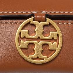 Pre Owned Tory Burch Tan Leather Miller AirPods Pro Case