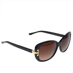 Tory Burch Black/Brown Gradient TY7090 Serif-T Oversized Sunglasses