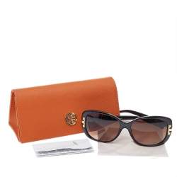 Tory Burch Black/Brown Gradient TY7090 Serif-T Oversized Sunglasses