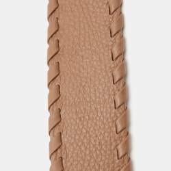 Pre Owned Tory Burch Tan Laced Leather Belt S