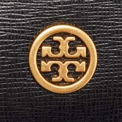 Pre Owned Tory Burch Black Leather Robinson Lanyard