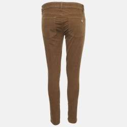 Pre Owned Tory Burch Brown Corduroy Skinny Ivy Pants M