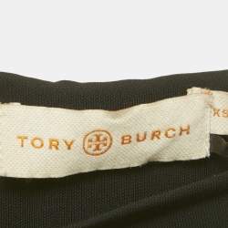Pre Owned Tory Burch Black Jersey Long Sleeve Mini Dress XS