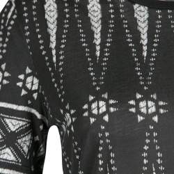Tory Burch Monochrome Printed Pima Cotton T-Shirt XS