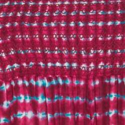 Pre Owned Tory Burch Pink Sonda Printed Smocked Bodice Maxi Dress S