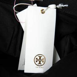 Pre Owned Tory Burch Monochrome Patterned Tweed Savora Pencil Skirt S