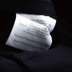 Pre Owned Tory Burch Navy Blue Avalon Lace Short Sleeve Jumpsuit S