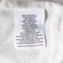 Pre Owned Tory Burch Multicolor Floral Embroidered Tie Detail Jacket M