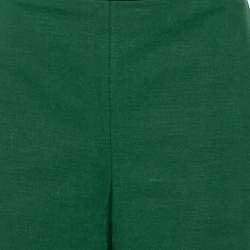 Tory Burch Green Cotton & Lyocell Palazzo Pants M