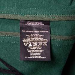 Tory Burch Green Cotton & Lyocell Palazzo Pants M